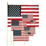Small US Flags On A Stick