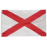 2x3 ft. Nylon Alabama Flag with Heading and Grommets