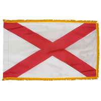 4x6 ft. Nylon Alabama Flag Pole Hem and Fringe