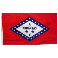 6x10 ft. Nylon Arkansas Flag with Heading and Grommets