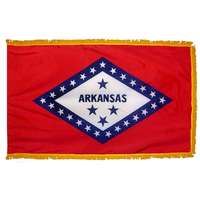 3x5 ft. Nylon Arkansas Flag Pole Hem and Fringe