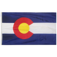 4x6 ft. Nylon Colorado Flag with Heading and Grommets