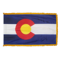 4x6 ft. Nylon Colorado Flag Pole Hem and Fringe