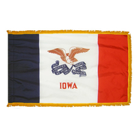 3x5 ft. Nylon Iowa Flag Pole Hem and Fringe