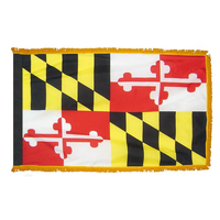 3x5 ft. Nylon Maryland Flag Pole Hem and Fringe