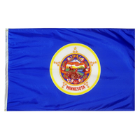 4x6 ft. Nylon Minnesota Flag with Heading and Grommets