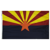 2x3 ft. Nylon Arizona Flag with Heading and Grommets