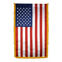 2.5x4 ft. Nylon U.S. Flag Vertical Banner Fringe