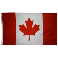 3x5 ft. Nylon Canada Flag Pole Hem Plain