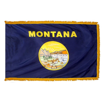 4x6 ft. Nylon Montana Flag Pole Hem and Fringe