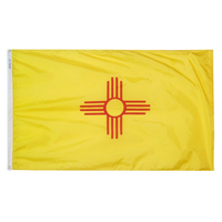 2x3 ft. Nylon New Mexico Flag with Heading and Grommets