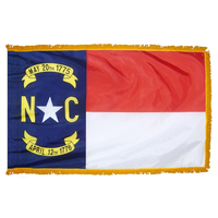 3x5 ft. Nylon North Carolina Flag Pole Hem and Fringe