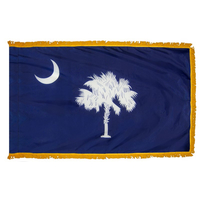 3x5 ft. Nylon South Carolina Flag Pole Hem and Fringe
