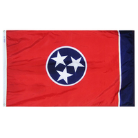 6x10 ft. Nylon Tennessee Flag with Heading and Grommets