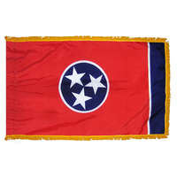 3x5 ft. Nylon Tennessee Flag Pole Hem and Fringe