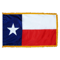 3x5 ft. Nylon Texas Flag Pole Hem and Fringe