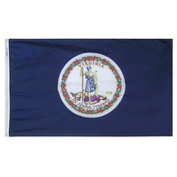 4x6 ft. Nylon Virginia Flag with Heading and Grommets
