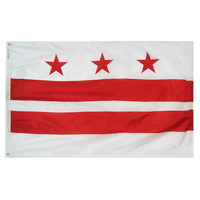 3x5 ft. Nylon District of Columbia Flag with Heading and Grommets