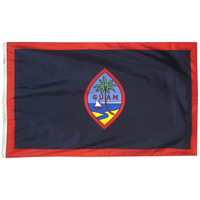 2x3 ft. Nylon Guam Flag with Heading and Grommets