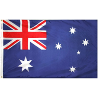 2x3 ft. Nylon Australia Flag Pole Hem Plain