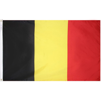 3x5 ft. Nylon Belgium Flag Pole Hem Plain