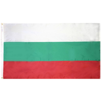 2x3 ft. Nylon Bulgaria Flag with Heading and Grommets