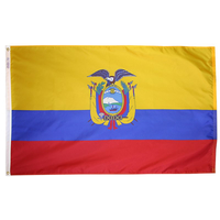 3x5 ft. Nylon Ecuador Flag Pole Hem Plain