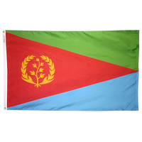 4x6 ft. Nylon Eritrea Flag Pole Hem Plain