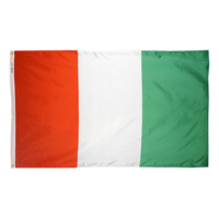 5x8 ft. Nylon Cote d'lvoire/Ivory Coast Flag with Heading and Grommets