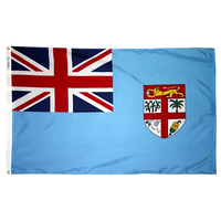 2x3 ft. Nylon Fiji Flag with Heading and Grommets