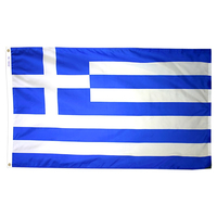 4x6 ft. Nylon Greece Flag Pole Hem Plain