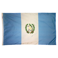 3x5 ft. Nylon Guatemala Flag Pole Hem Plain