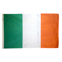 5x8 ft. Nylon Ireland Flag with Heading and Grommets