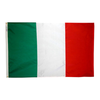 2x3 ft. Nylon Italy Flag Pole Hem Plain
