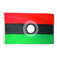 3x5 ft. Nylon Malawi Flag with Heading and Grommets