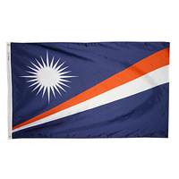 3x5 ft. Nylon Marshall Island Flag with Heading and Grommets