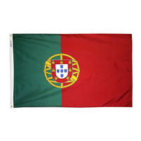 2x3 ft. Nylon Portugal Flag with Heading and Grommets