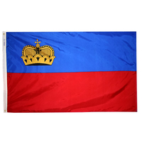4x6 ft. Nylon Liechtenstein Flag with Heading and Grommets