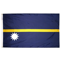 2x3 ft. Nylon Nauru Flag Pole Hem Plain