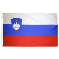 4x6 ft. Nylon Slovenia Flag Pole Hem Plain