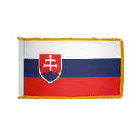 2x3 ft. Nylon Slovakia Flag Pole Hem and Fringe