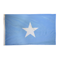 3x5 ft. Nylon Somalia Flag Pole Hem Plain