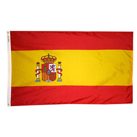 3x5 ft. Nylon Spain Flag with Heading and Grommets