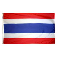 4x6 ft. Nylon Thailand Flag Pole Hem Plain