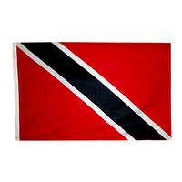 5x8 ft. Nylon Trinidad/Tobago Flag with Heading and Grommets
