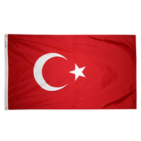 5x8 ft. Nylon Turkey Flag with Heading and Grommets