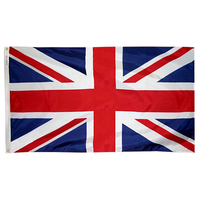 4x6 ft. Nylon United Kingdom Flag with Heading and Grommets