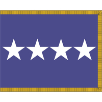 3 ft. x 4 ft. Air Force 4 Star General Flag Pole Sleeve & Fringe