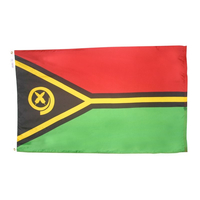 2x3 ft. Nylon Vanuatu Flag Pole Hem Plain