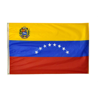 3x5 ft. Nylon Venezuela Flag with Heading and Grommets